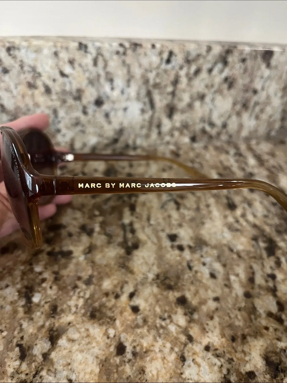 Marc by Marc Jacobs Brown Gradient Oversized Sunglasses